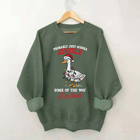 Funny Sarcastic Christmas Goose Sweatshirt