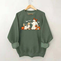 Pumpkin Ghost Dog Halloween Sweatshirt