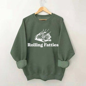 Cute Rolling Fatties Cat Sweatshirt