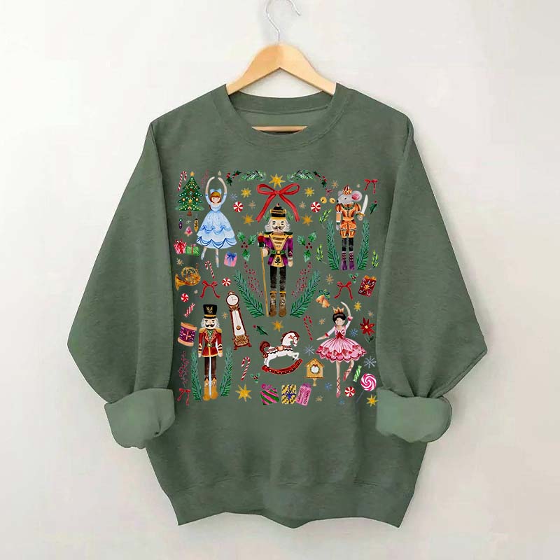 Vintage Christmas Nutcracker Holiday Sweatshirt