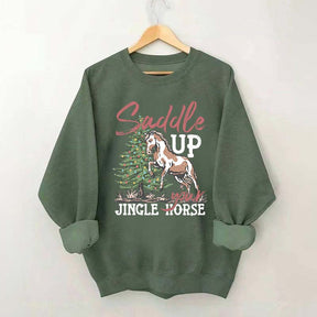 Saddle Up Your Jingle Horse Sweatshirt