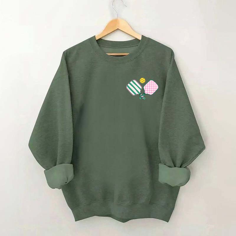 Cute Preppy Pickleball Sweatshirt