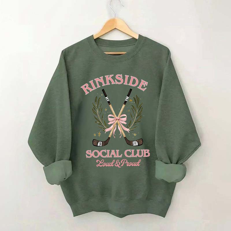 Rinkside Social Club Mom Hockey Athletic Sweatshirt