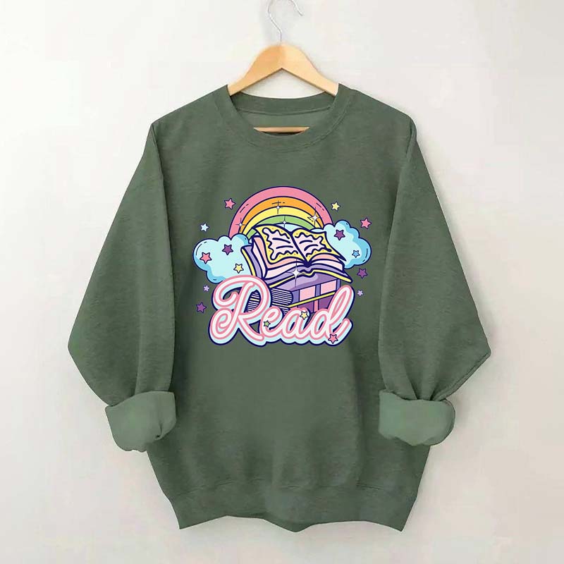 Rainbow School Book Lover Sweatshirt
