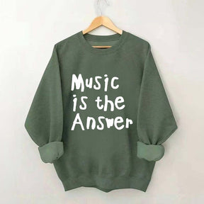 Music Is The Answer Cute Sweatshirt