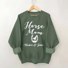Personalized Horse Mom Equestrian Sweatshirt