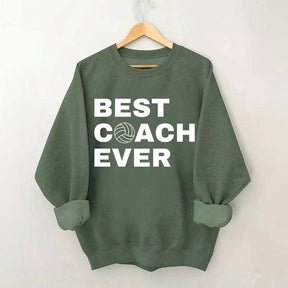 Best Coach Ever Volleyball Sweatshirt