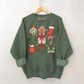 Boho Cozy Christmas Matching Xmas Sweatshirt