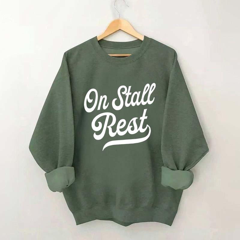 Funny Horse On Stall Rest Sweatshirt