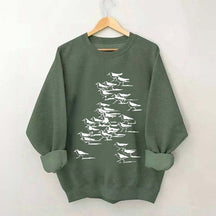 Birdwatching Vintage Shorebirds Sweatshirt