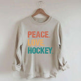 Peace Love Hockey Sweatshirt