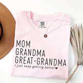 Mom Grandma Great-Grandma Pregnancy Announcement T-Shirt