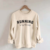 Running Is My Therapy Sweatshirt