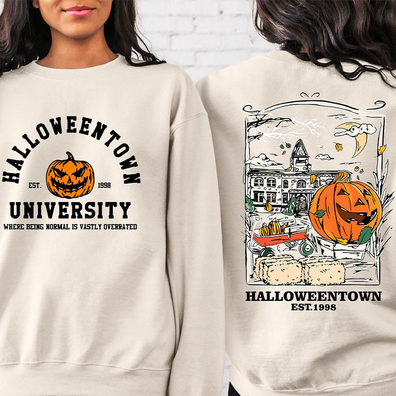 Retro Halloween Pumpkin Horror Sweatshirt