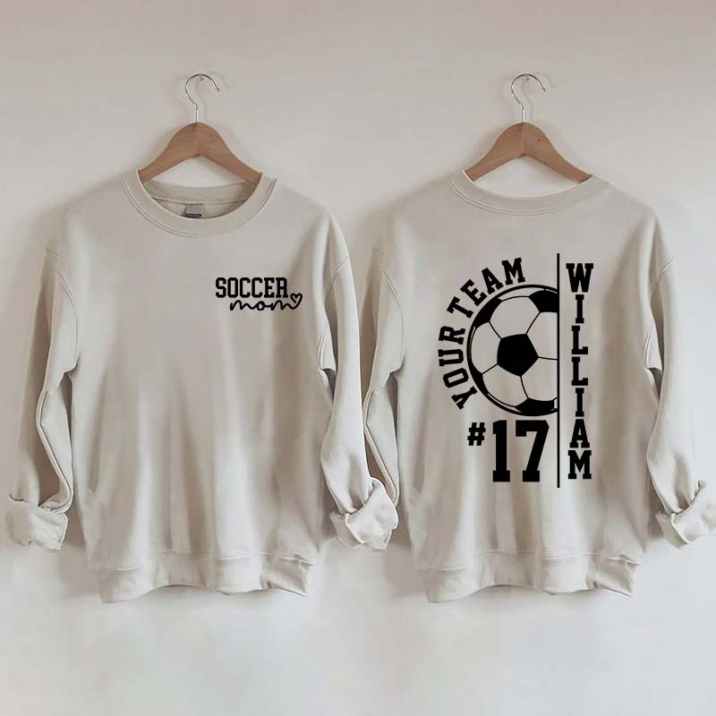 Personalized Soccer Mom Season Sweatshirt