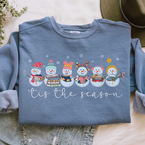 Book lover Christmas Teacher Winter Sweatshirt