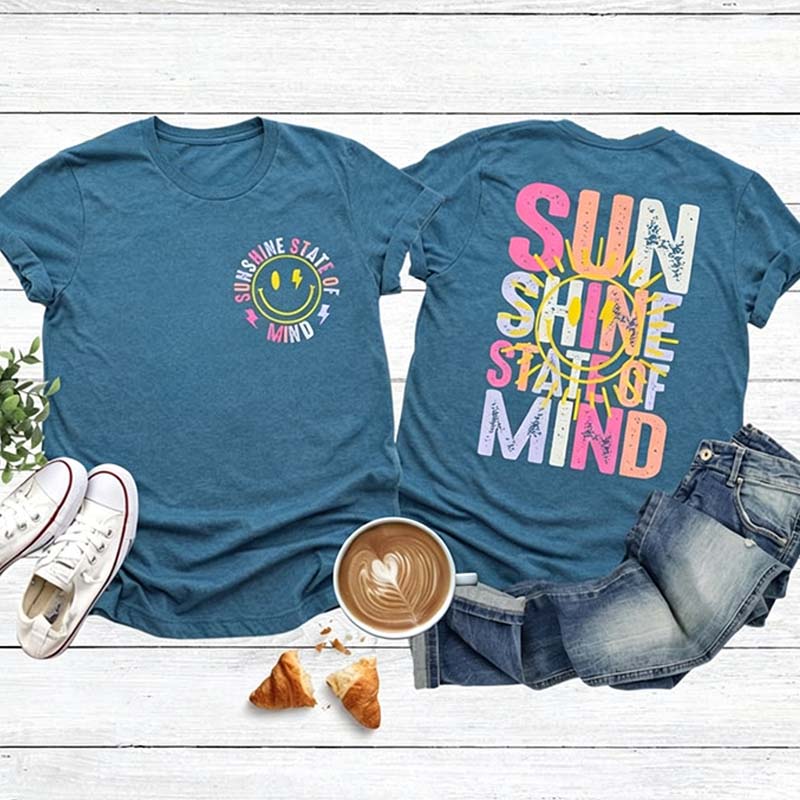 Sunshine State Of Mind Preppy Summer T-Shirt