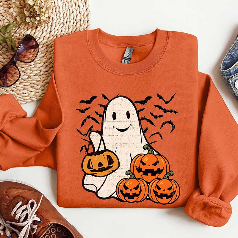 Ghost Halloween Fall Sweatshirt