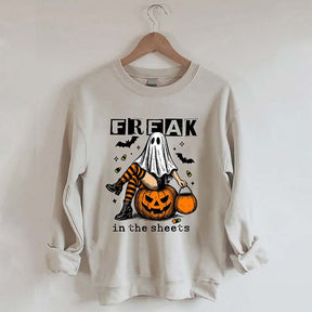 Funny Freak In The Sheets Ghost Girl Sweatshirt