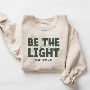 Be The Light Christmas Sweatshirt