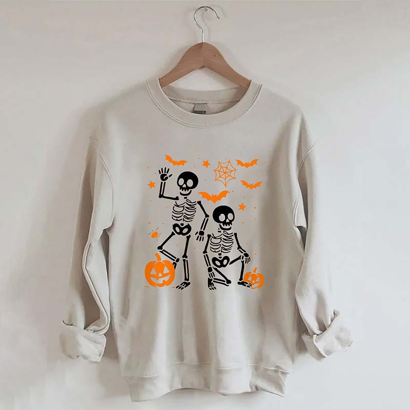 Funny Slightly Subtle FDT Halloween Skeleton Sweatshirt