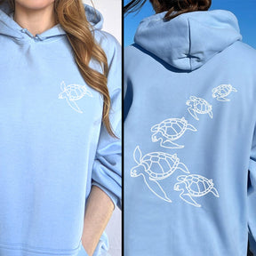 Vintage Ocean Turtle Surf Hoodie