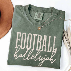 Distressed Retro Football Hallelujah T-Shirt