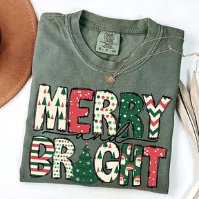 Family Merry & Bright Christmas T-Shirt