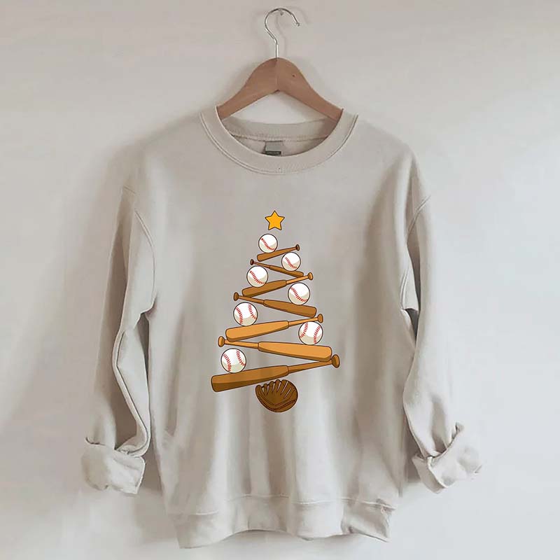 Baseball Christmas Tree Sweatshirt