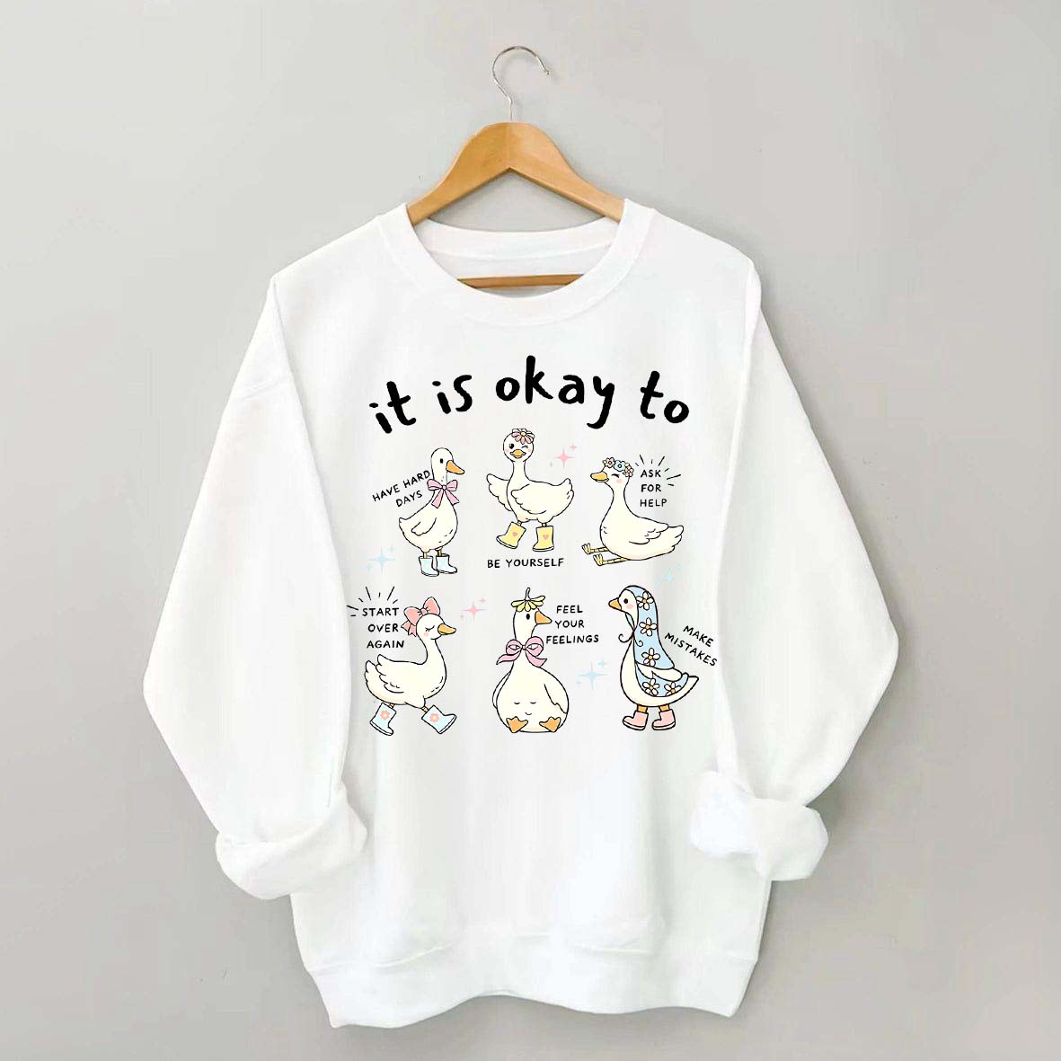 It is Okay To Words Of Affirmation Kindness Sweatshirt