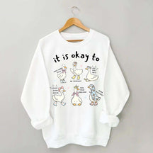 It is Okay To Words Of Affirmation Kindness Sweatshirt