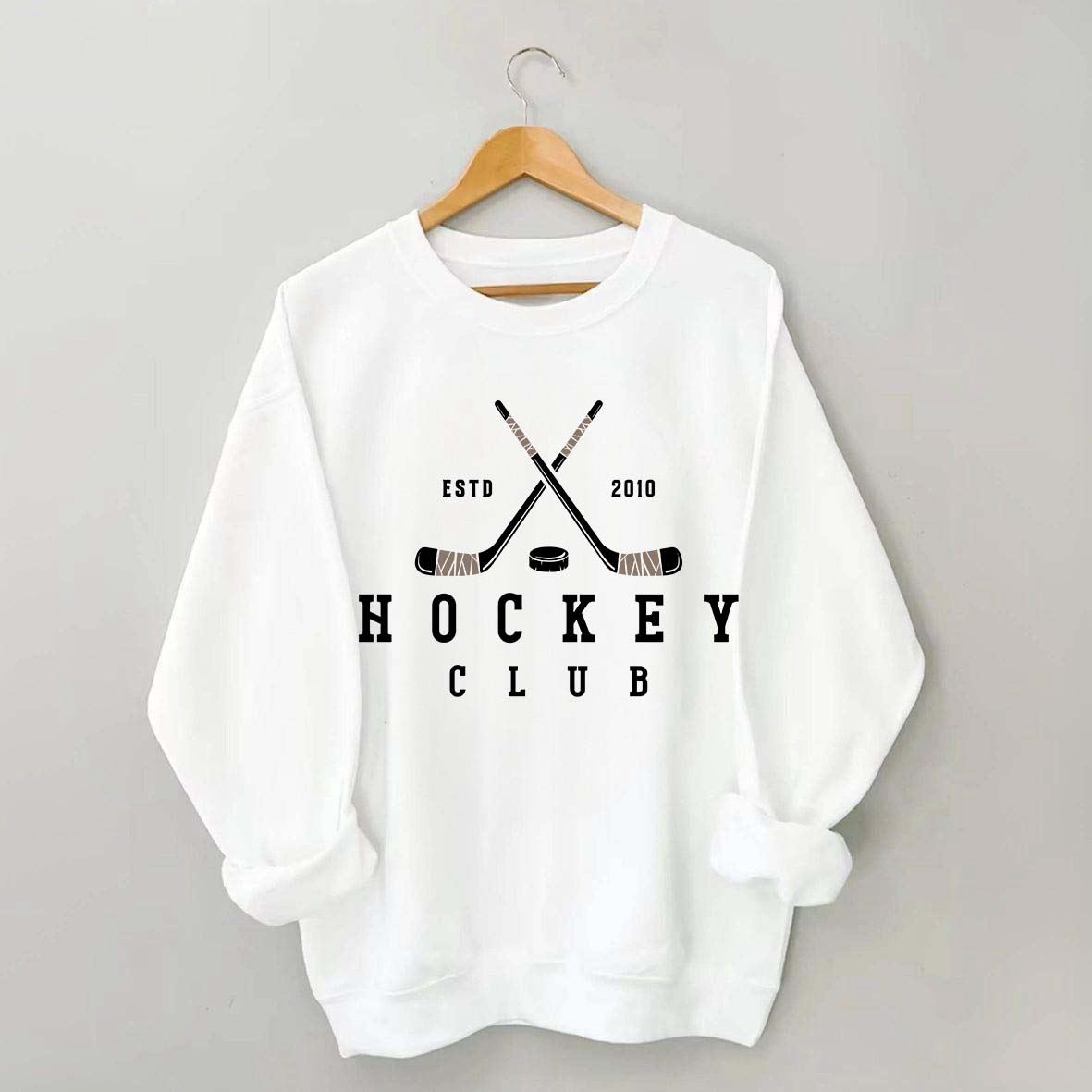 Personalized Year Vintage Ice Hockey Club Sweatshirt
