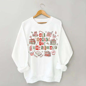 All Booked For Christmas Library Sweatshirt