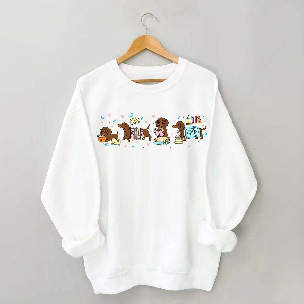 Dachshund Book Lover Sweatshirt