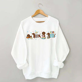 Dachshund Book Lover Sweatshirt