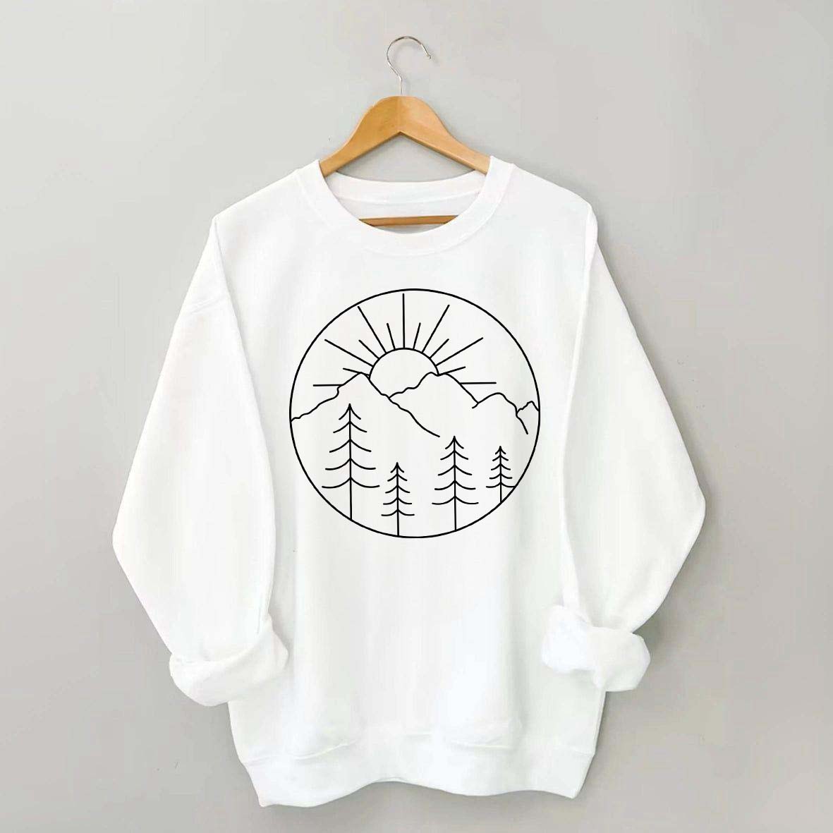 Adventure Mountain Sunshine Graphic Sweatshirt
