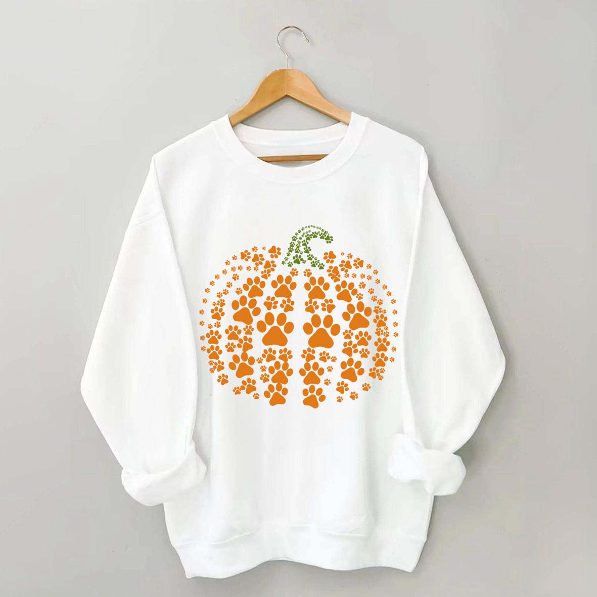 Paw Pumpkin Halloween Dog Sweatshirt