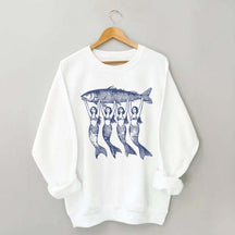 Vintage Tinned Fish Mermaid Sweatshirt