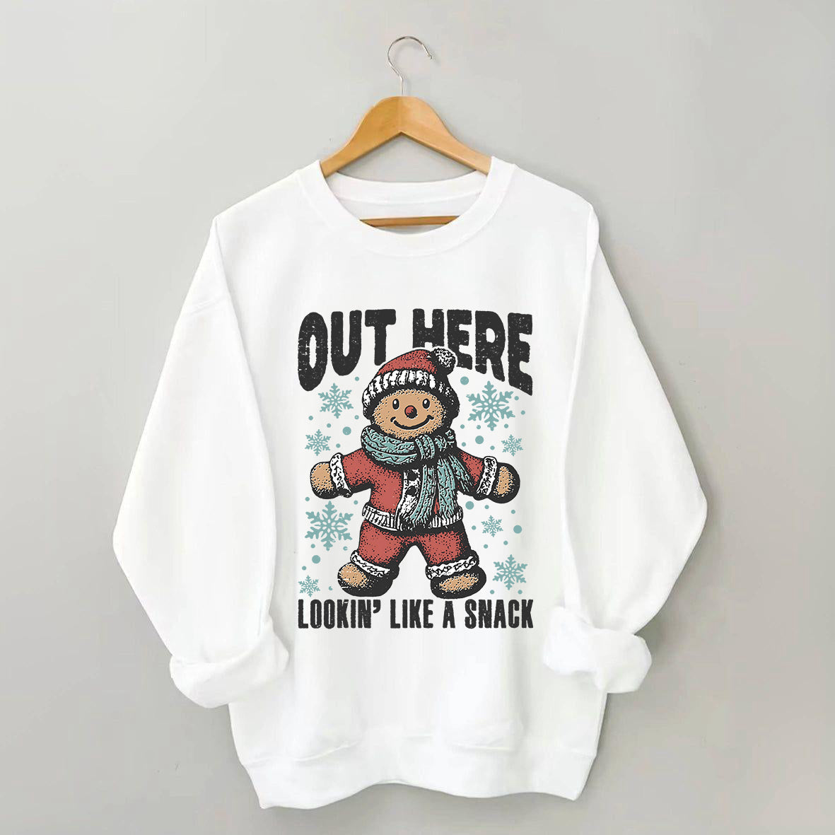 Funny Christmas  Cute Gingerbread Sweatshirt