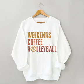 Weekends Coffee Volleyball Cute Sweatshirt