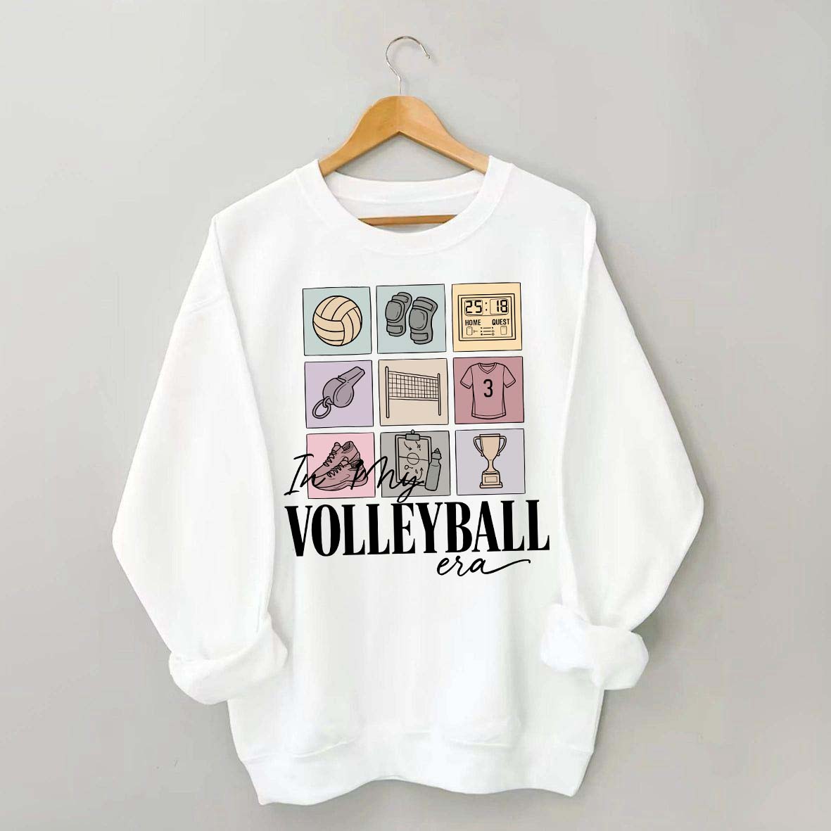 Just A Day In A Life With A Volleyball Girly Sweatshirt
