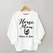 Personalized Horse Mom Equestrian Sweatshirt