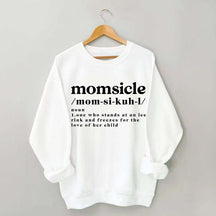 Momsicle Definition Ice Hockey Sweatshirt