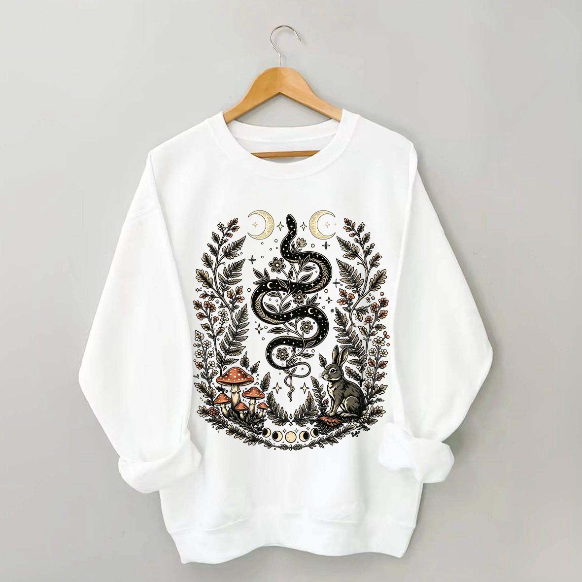 Celestial Floral Celestial Floral Snake Moon Sweatshirt
