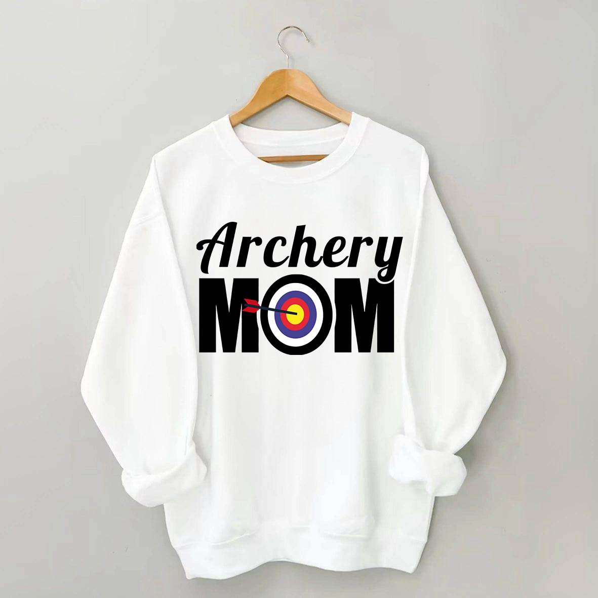 Archery Mom Bow and Arrow Sweatshirt