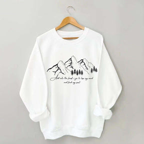 Quote Pine Tree Hiking Sweatshirt