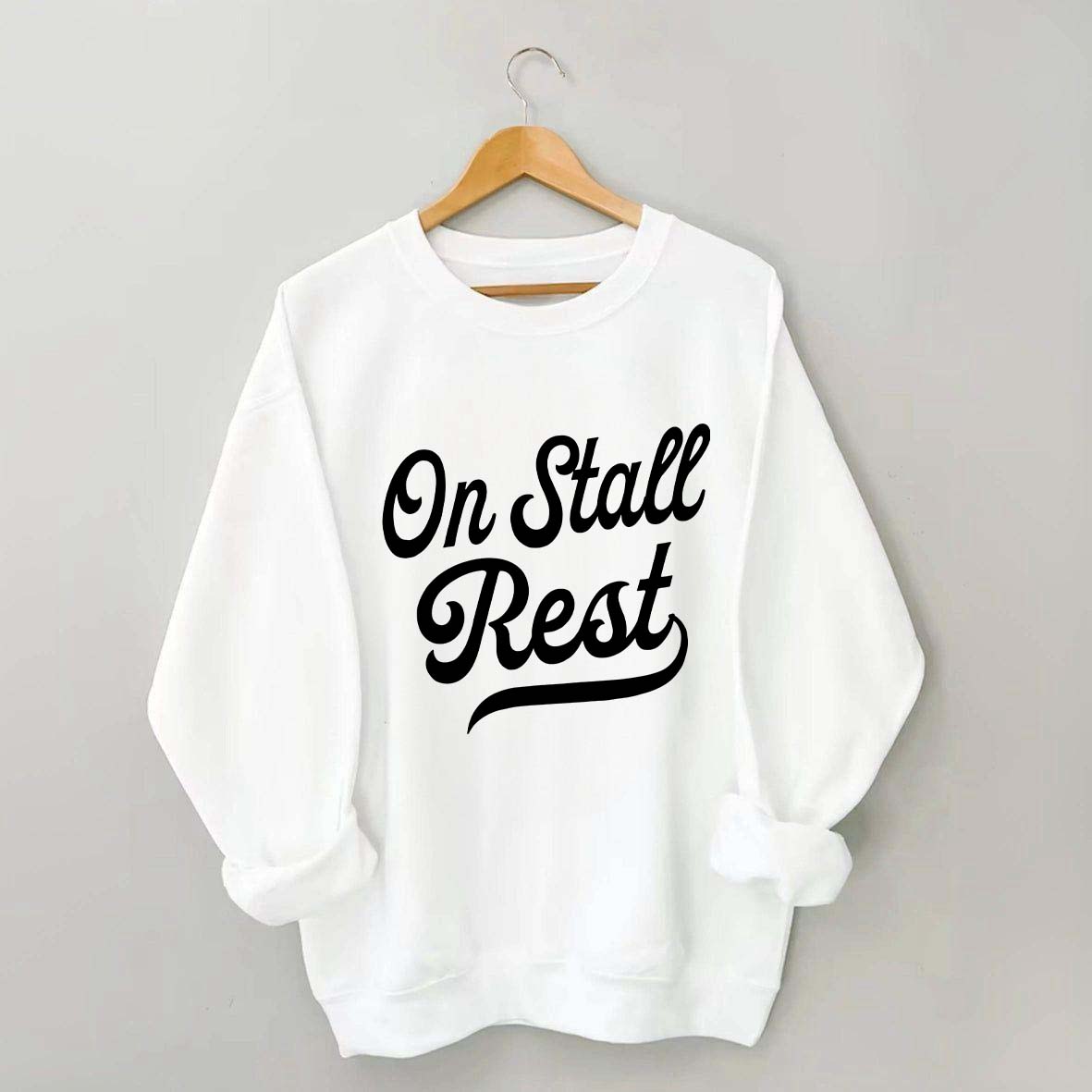 Funny Horse On Stall Rest Sweatshirt