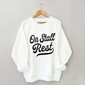 Funny Horse On Stall Rest Sweatshirt