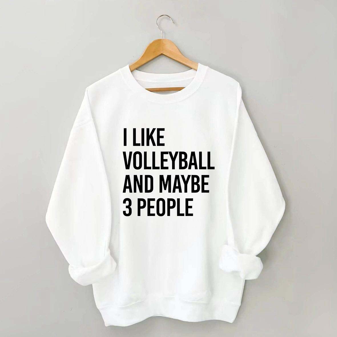 I Like Volleyball And Maybe 3 People Sweatshirt