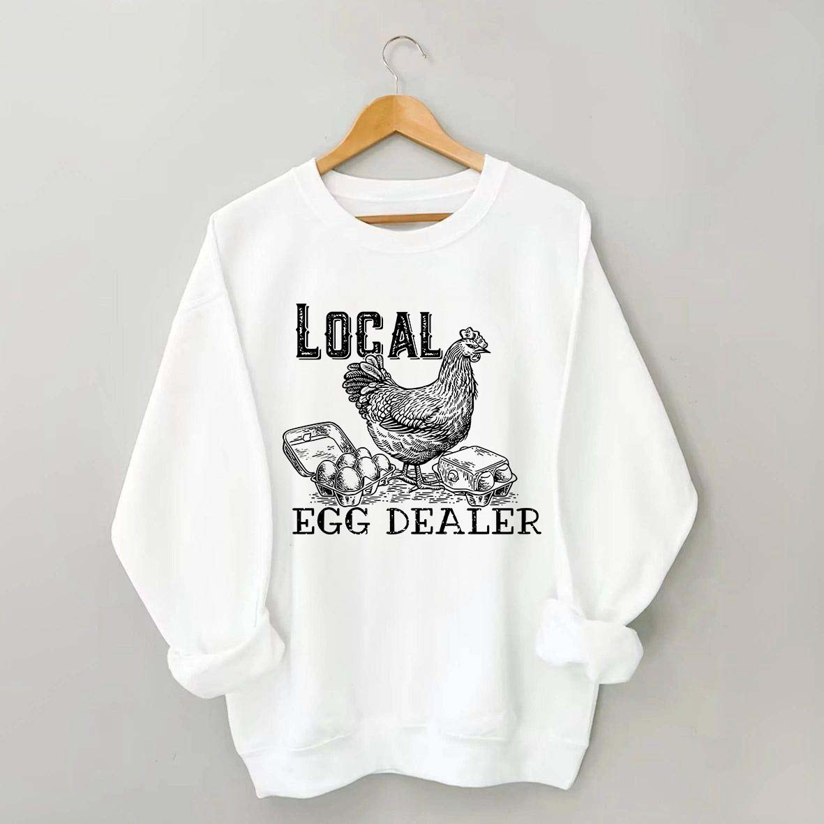 Happy Easter Retro Chicken Farmer Gifts Sweatshirt